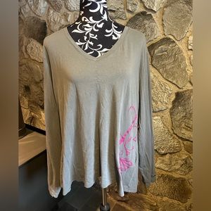 Cabela’s Gray Long Sleeve VNeck 2XL